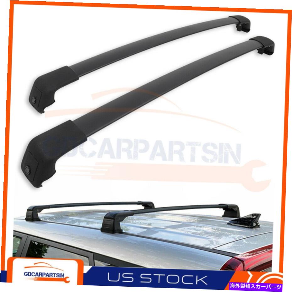 ルーフキャリア 2017-2020のKIAスポーツルーフラッククロスバーブラック荷物キャリアクロスバー For 2017-2020 Kia Sportage Roof Rack Cross Bars Black Luggage Carrier Crossbar【並行輸入品】