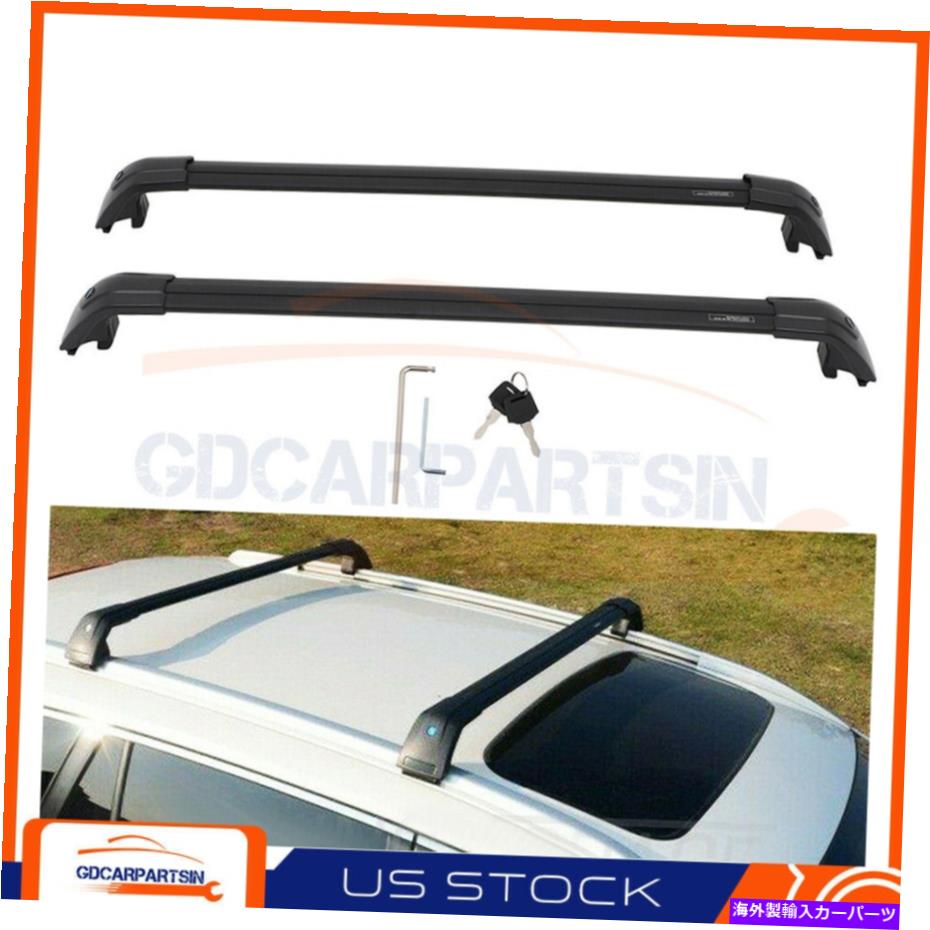 ルーフキャリア 2019-2021にフィットする2PCSクロスバーTellurideルーフラック荷物キャリアブラック 2Pcs Cross Bar Fit for 2019-2021 Kia Telluride Roof Rack Luggage Carrier Black【並行輸入品】