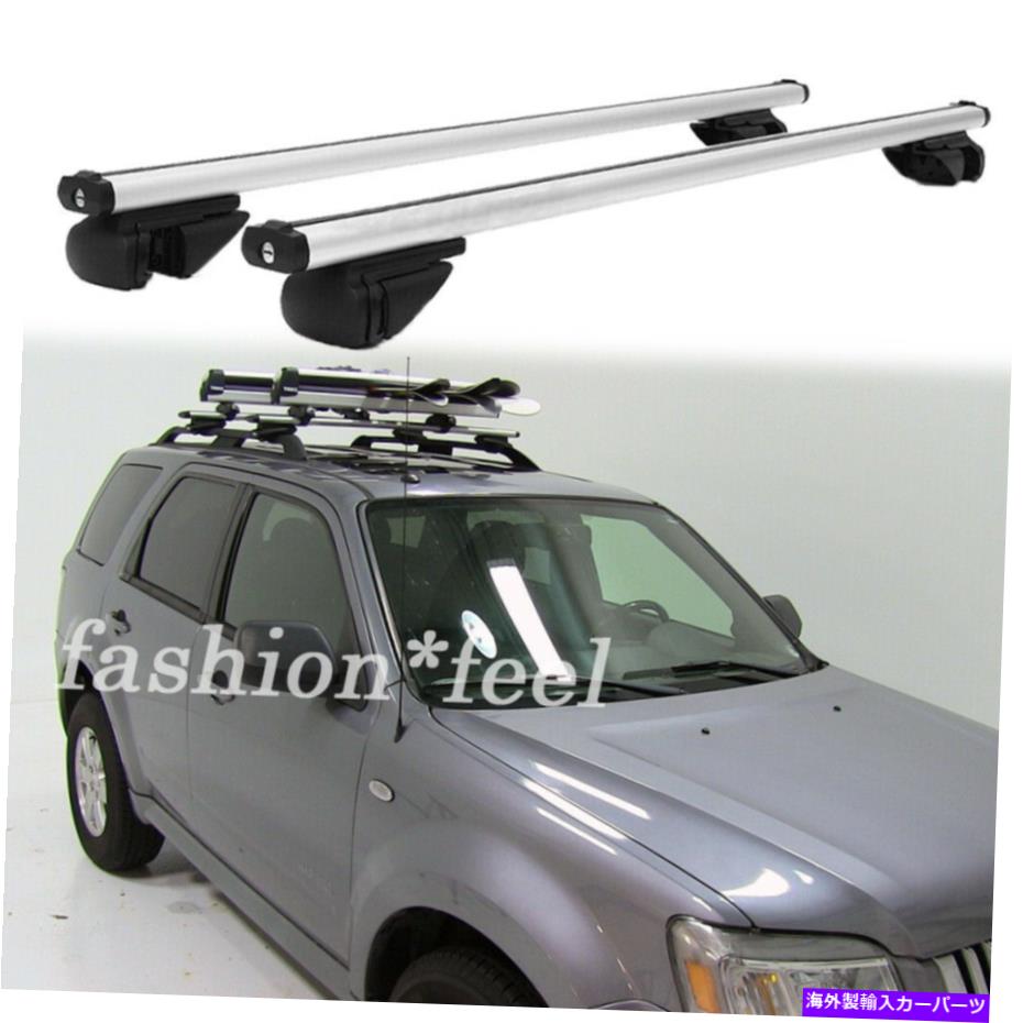 ルーフキャリア マーキュリーマリナー2005-2011 SUVルーフラッククロスバーレール荷物キャリアロック For Mercury Mariner 2005-2011 SUV Roof Rack Cross Bar Rail Luggage Carrier Lock【並行輸入品】