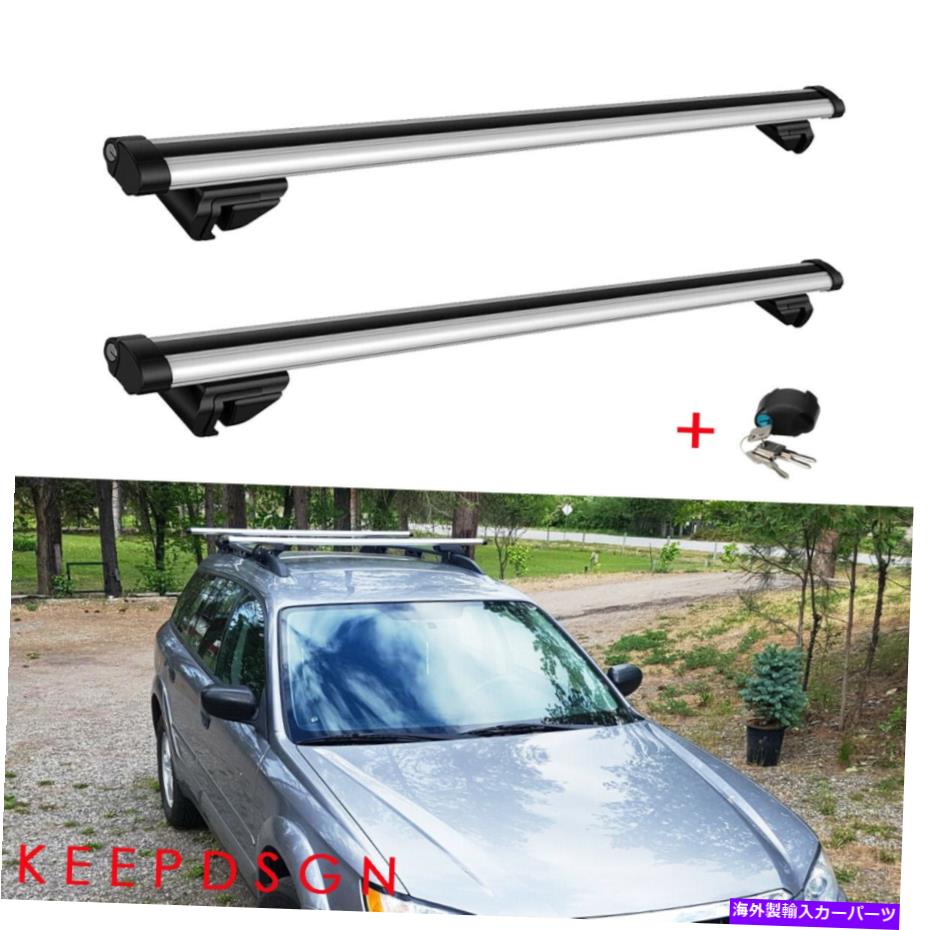 ルーフキャリア スバルのアウトバック00-09カールーフラックレールクロスバー荷物荷物貨物キャリア For Subaru Outback 00-09 Car Roof Rack Rail Crossbars Luggage Cargo Bike Carrier【並行輸入品】