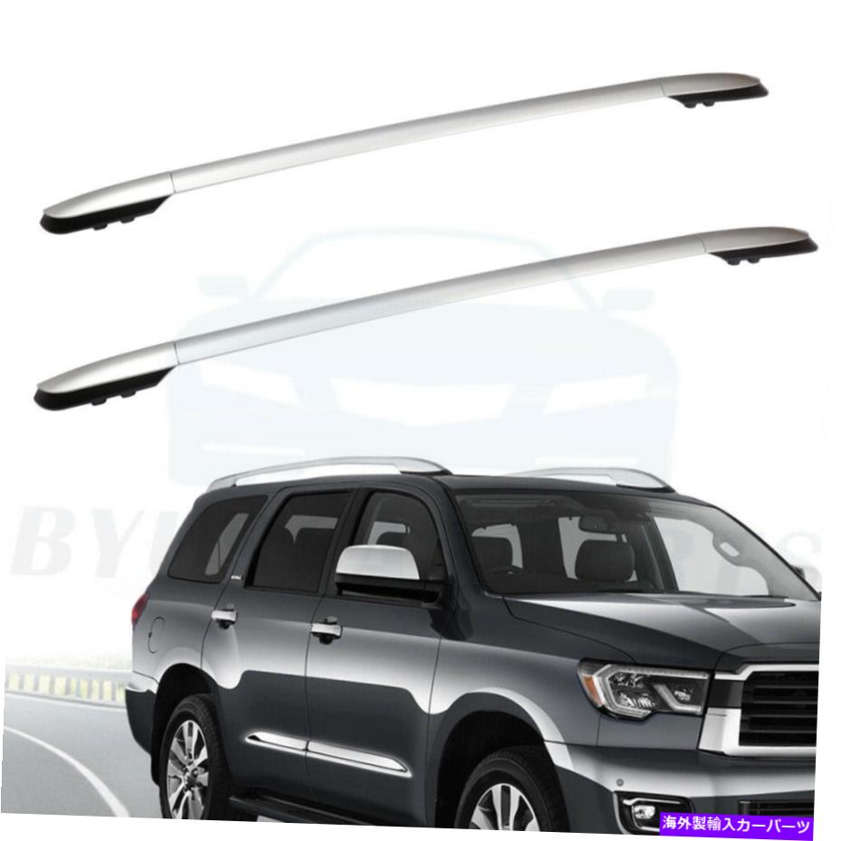 ルーフキャリア 2013-2018のトップルーフラックサイドレールバートヨタRAV4 2.5Lアルミニウムシルバー Top Roof Rack Side Rails Bar For 2013-2018 Toyota RAV4 2.5L Aluminum Silver【並行輸入品】