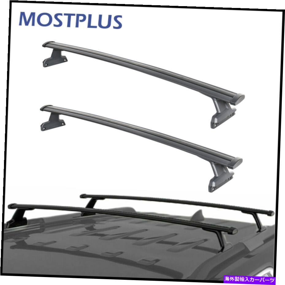 ルーフキャリア 2019-2020のルーフラッククロスバーレール荷物キャリアシボレートラバースブラック Roof Rack Cross Bar Rail Luggage Carrier For 2019-2020 Chevrolet Traverse Black【並行輸入品】
