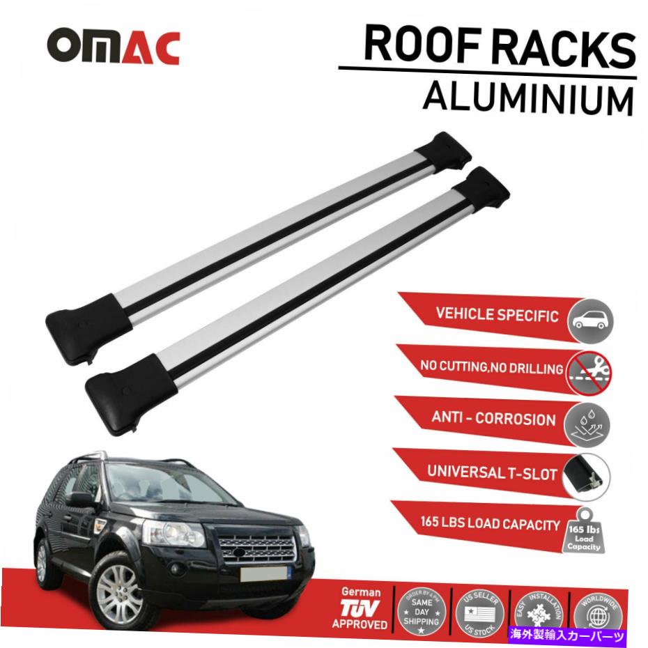 ルーフキャリア ランドローバーフリーランダーII LR2 2007-14用ルーフラッククロスバー荷物キャリア Roof Rack Cross Bars Luggage Carrier for Land Rover Freelander II LR2 2007-14【並行輸入品】