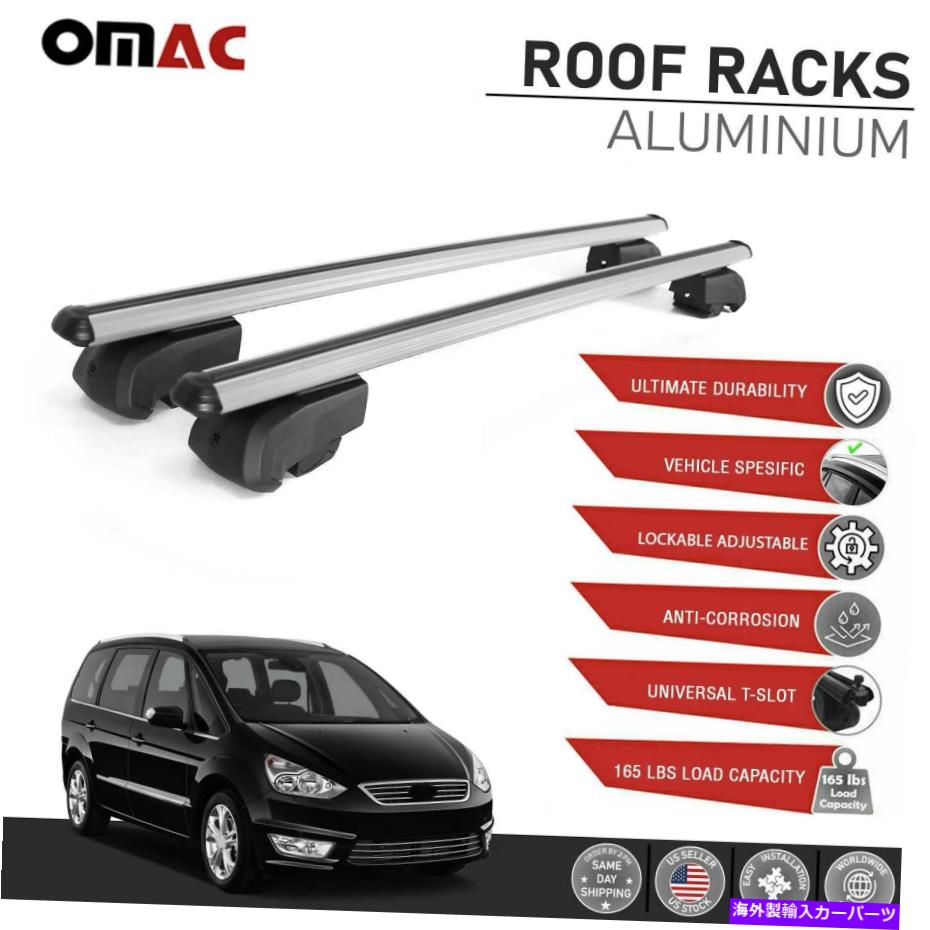 ルーフキャリア シルバールーフレールラックAlu Cross Bars Ford Galaxy 2006-2015用荷物キャリア Silver Roof Rail Rack Alu Cross Bars Luggage Carrier For Ford Galaxy 2006-2015【並行輸入品】 52,668円