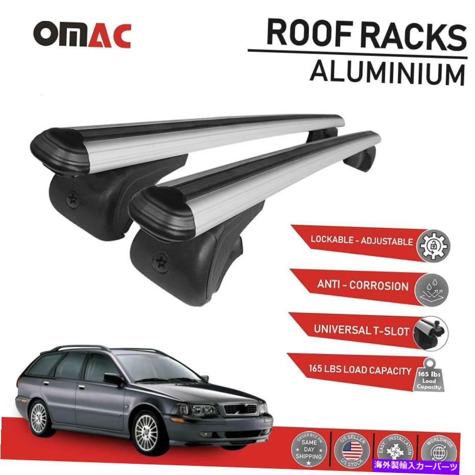ルーフキャリア ルーフラッククロスバー荷物キャリアボルボV40 1999-2013の荷物キャリア Roof Rack Cross Bars Luggage Carrier Alu Silver For Volvo V40 1999-2013【並行輸入品】 52,668円