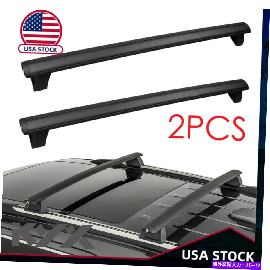 ルーフキャリア 2011-2021の2xルーフ荷物ラッククロスバージープグランドチェロキーブラックUS 2x Roof Luggage Rack Cross Bars For 2011-2021 Jeep Grand Cherokee Black US【並行輸入品】