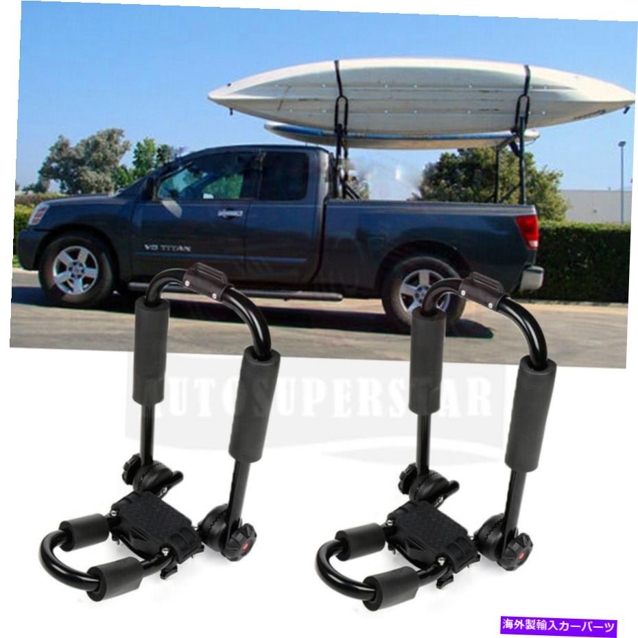 ルーフキャリア SUVクロスバーカヤックキャリアラックセットカヌーボートサーフルーフトップマウントバーラック For SUV Crossbar Kayak Carrier Rack Set Canoe Boat Surf Roof Top Mount Bar Rack【並行輸入品】