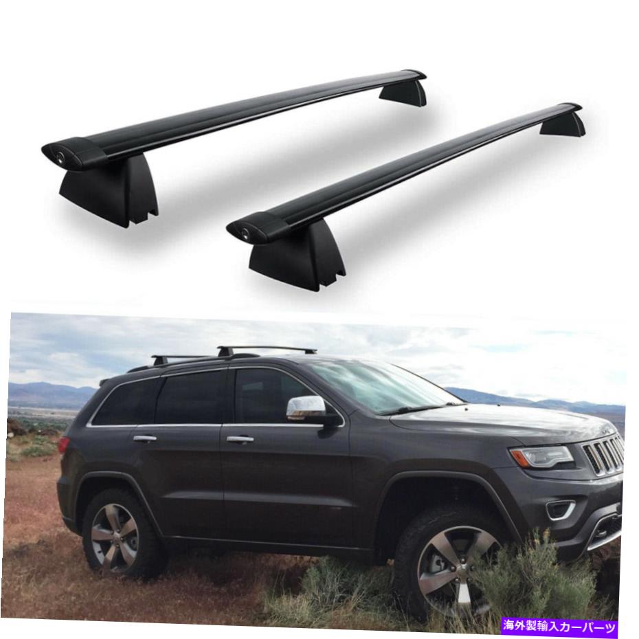 ルーフキャリア ジープグランドチェロキーのアルミニウムルーフクロスバー2011-2021 w/ groovedサイドレール Aluminum Roof Cross Bars For Jeep Grand Cherokee 2011-2021 w/ Grooved Side Rails【並行輸入品】