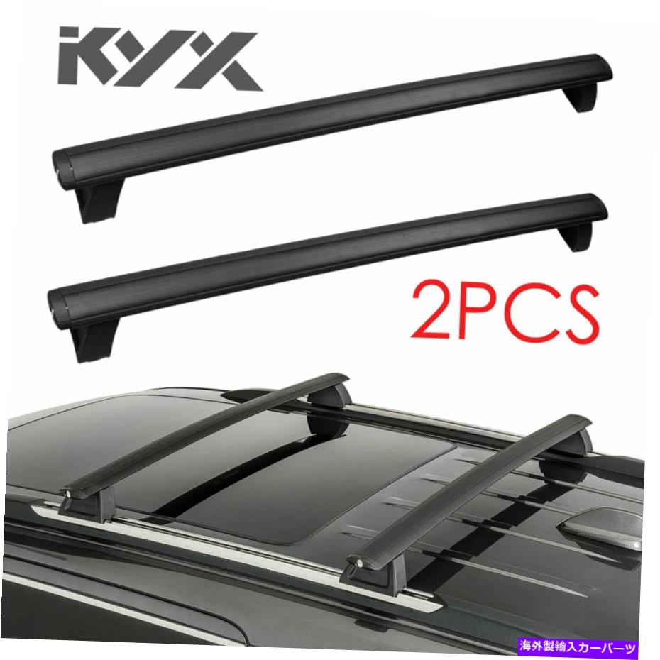 ルーフキャリア 2011-2021のペア Pair For 2011-2021 Jeep Grand Cherokee Roof Luggage Rack Cross Bars Black US【並行輸入品】