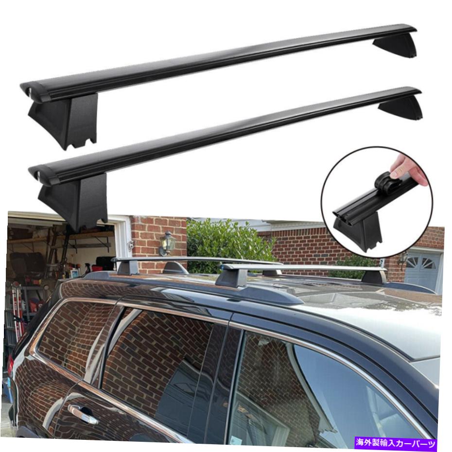 ルーフキャリア 2011-2021のルーフラッククロスバートップレール荷物キャリアジープグランドチェロキー Roof Rack Cross Bar Top Rail Luggage Carrier For 2011-2021 Jeep Grand Cherokee【並行輸入品】