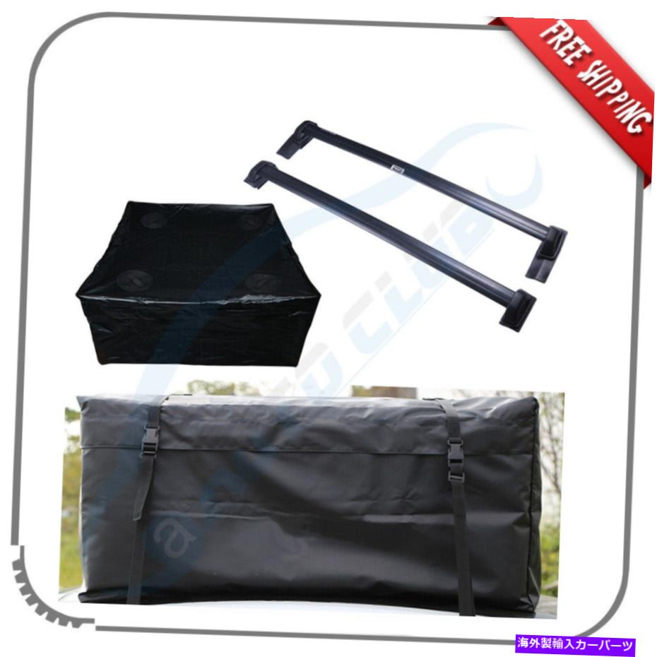 ルーフキャリア ルーフラック2xクロスバー貨物+荷物キャリアバッグ2003-2011ホンダエレメント Roof Rack 2x Cross Bars Cargo+ Luggage Carrier Bag For 2003-2011 Honda Element【並行輸入品】