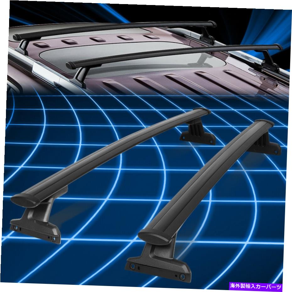 ルーフキャリア 18-19のシボレートラバースアルミニウムルーフラックレールクロスバー荷物キャリア For 18-19 Chevrolet Traverse Aluminum Roof Rack Rail Cross Bars Luggage Carrier【並行輸入品】