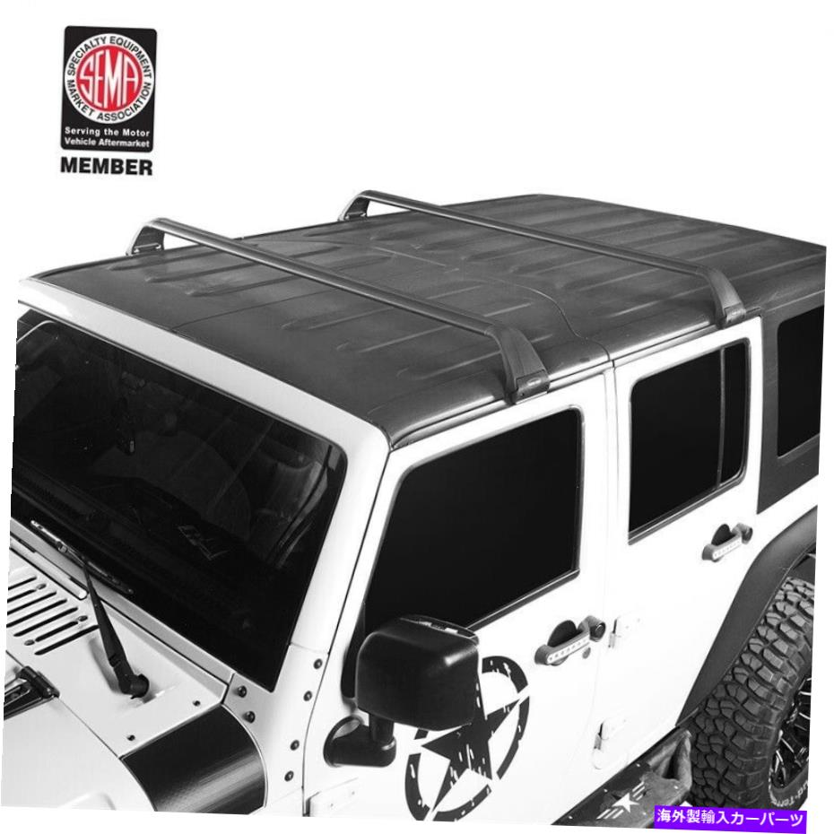 ルーフキャリア フックロードルーフラッククロスバージープラングラーJK JL JT 07-22用貨物キャリア HOOKE ROAD ROOF RACK CROSS BARS CARGO CARRIER FOR JEEP WRANGLER JK JL JT 07-22【並行輸入品】