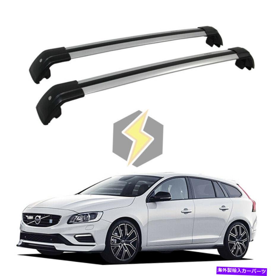 ルーフキャリア Volvo V60 2011-2018 Roof Rack耐久性のあるロック可能な米国ストックペアクロスバー US Stock Pair Cross Bar for Volvo V60 2011-2018 Roof Rack Durable Lockable【並行輸入品】