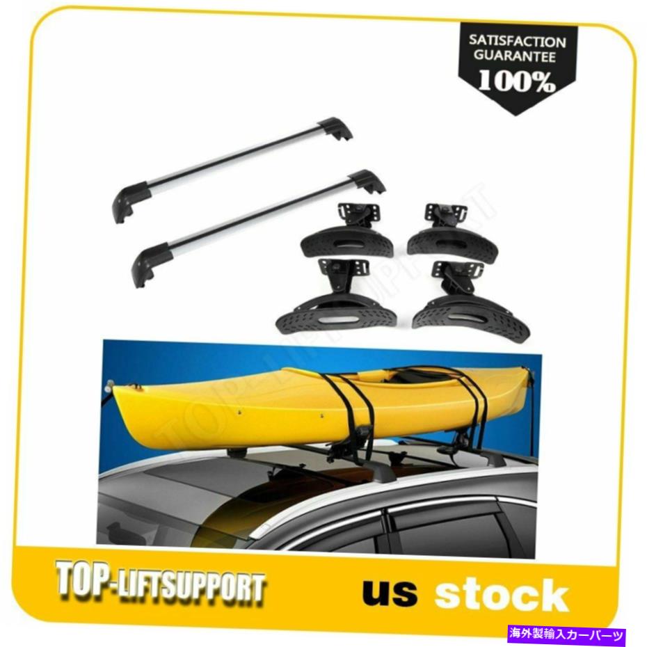 ルーフキャリア 2013-18の三菱アウトランダーアルミニウムルーフラッククロスバー荷物カヤックトップ For 2013-18 Mitsubishi Outlander Aluminum Roof Rack Cross Bars Luggage kayak Top【並行輸入品】
