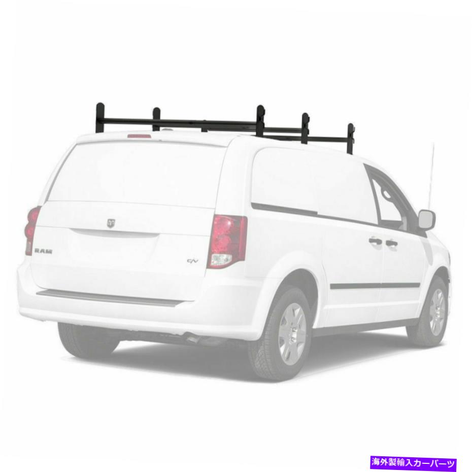 ルーフキャリア ユニバーサル調整可能3クロスバー500lbカーゴバントップラダールーフラックスチール Universal Adjustable 3 Cross Bar 500Lb Cargo Van Top Ladder Roof Racks Steel【並行輸入品】