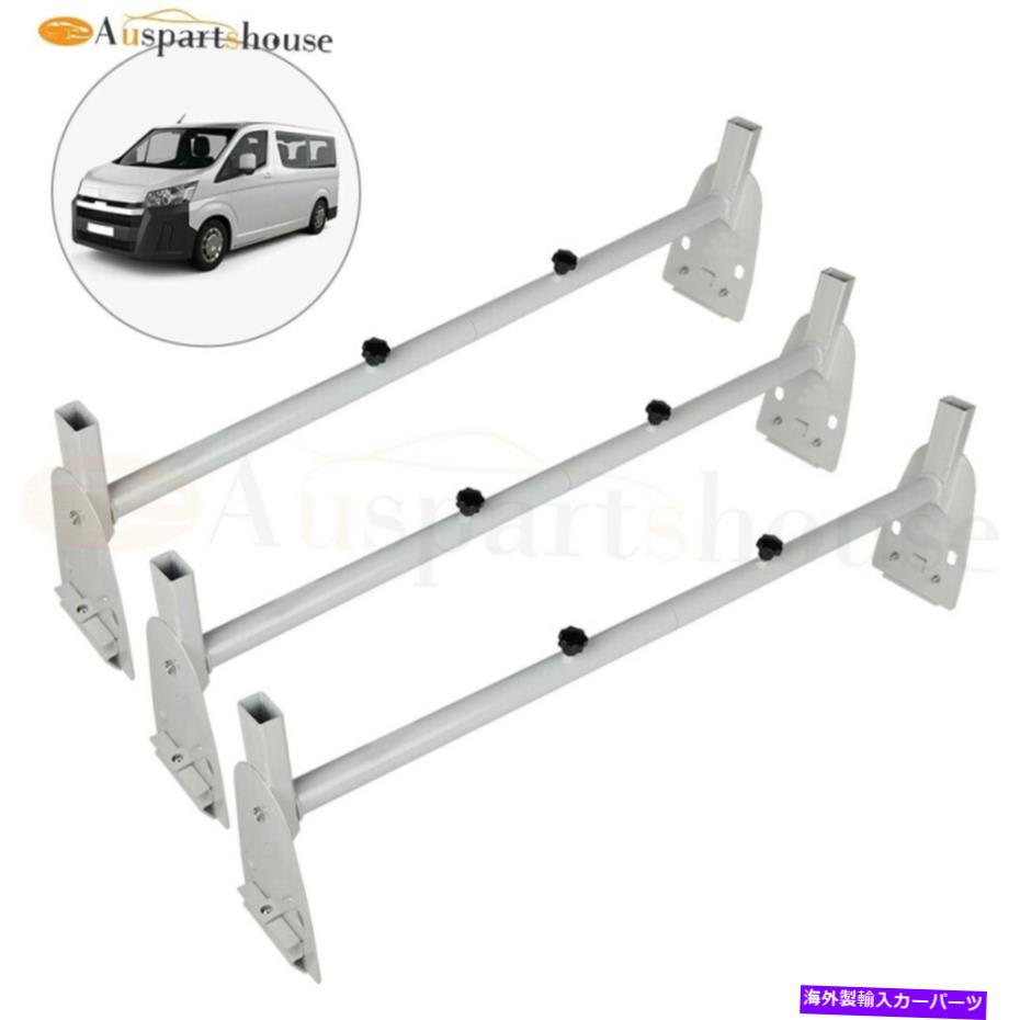 ルーフキャリア フォードE-350スーパーデューティ6.8L GMC Savana 3500 4.8Lの3バーバンルーフラダーラック 3 Bar Van Roof Ladder Rack For Ford E-350 Super Duty 6.8L GMC Savana 3500 4.8L【並行輸入品】
