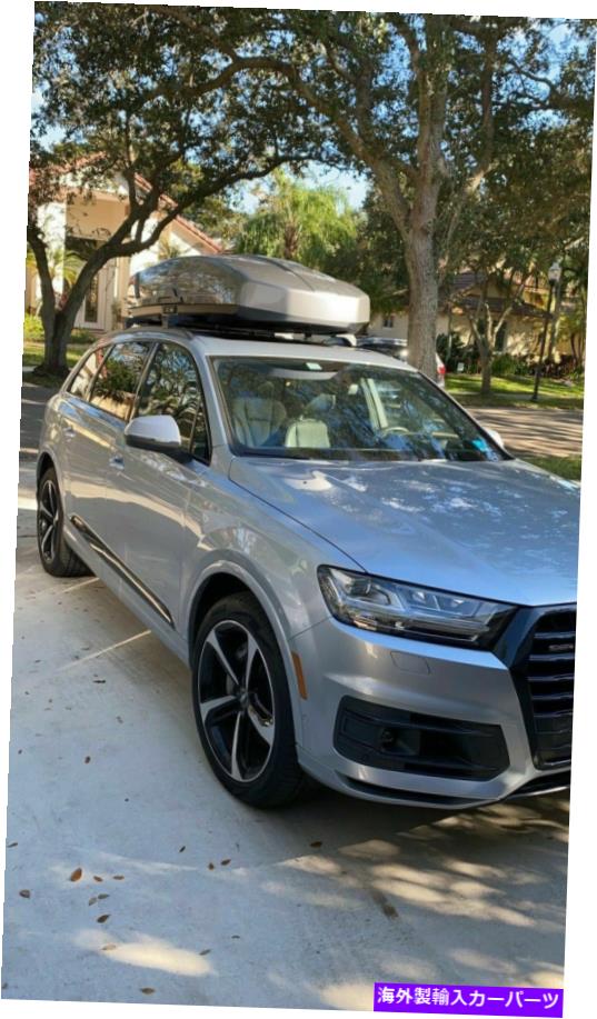 ルーフキャリア アウディQ7 2017-2021用の黒いルーフラッククロスバー Black Roof Rack Cross Bars for Audi Q7 2017-2021【並行輸入品】