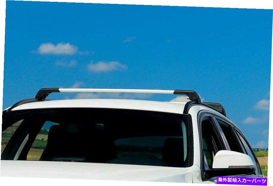 ルーフキャリア 三菱アウトランダーのためのシルバールーフラッククロスバー2012-2018フラッシュレール用 Silver Roof Rack Cross Bars For Mitsubishi Outlander 2012-2018 for Flush rails【並行輸入品】