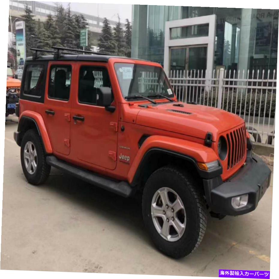 ルーフキャリア 2xトップルーフラッククロスバー2007-2020の荷物キャリアジープラングラーJL 18 JK 2x Top Roof Rack Cross Bars Luggage Carrier For 2007-2020 Jeep Wrangler JL 18 JK【並行輸入品】