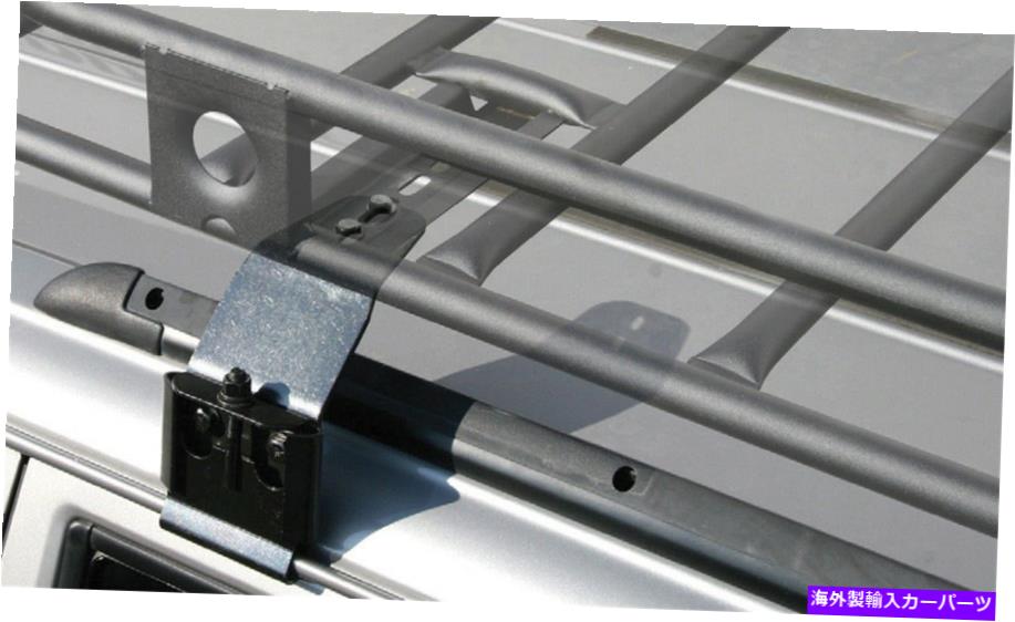 ルーフキャリア SMITTYBILT HD-4ディフェンダールーフラックレインガタークランプ背の高いブラケット数量。 4 Smittybilt HD-4 Defender Roof Rack Rain Gutter Clamps Tall Brackets Qty. 4【並行輸入品】