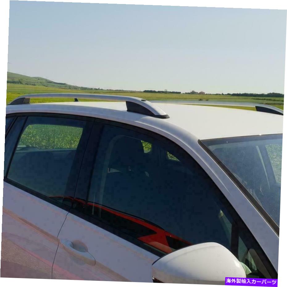 ルーフキャリア フォルクスワーゲンティグアン2017 -upのルーフラックサイドレールバーグレー Roof Rack Side Rail Bar Gray For VOLKSWAGEN TIGUAN 2017 -Up【並行輸入品】