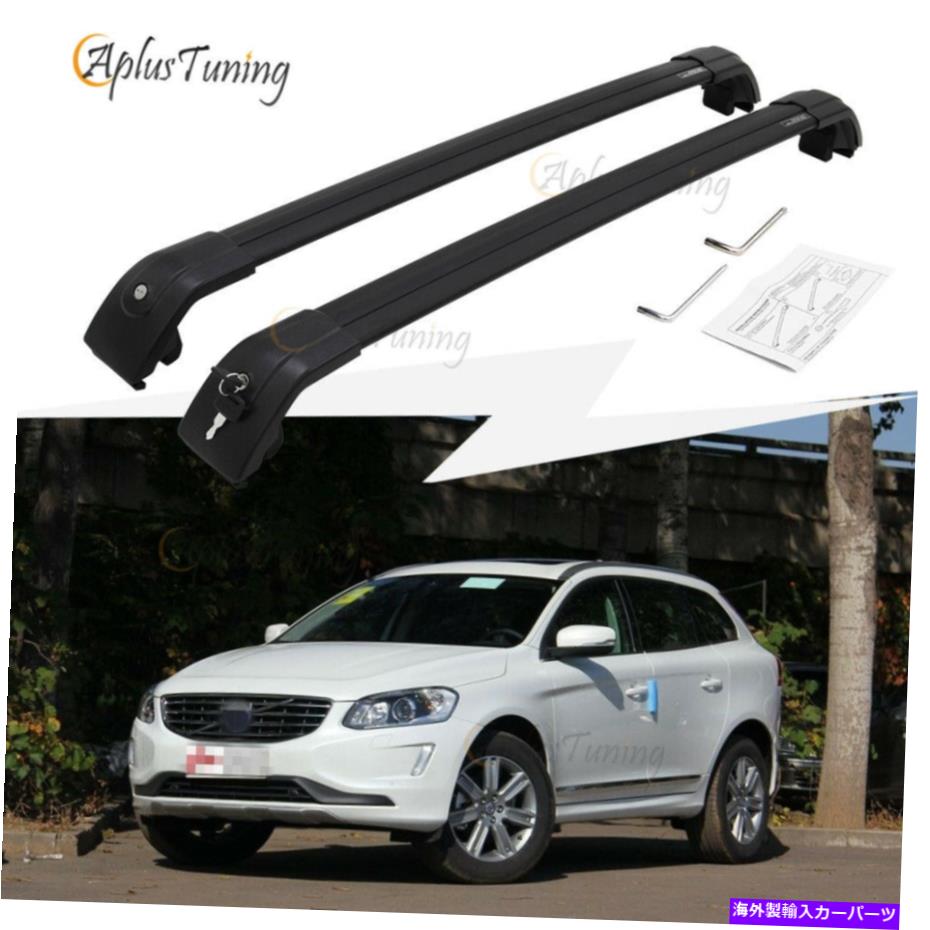 ルーフキャリア フィットボルボXC60 XC 2008-2017ブラックアルミニウムクロスバールーフラッククロスバー Fit VOLVO XC60 XC 2008-2017 Black Aluminum Cross Bars Roof Rack Crossbars【並行輸入品】 58,674円