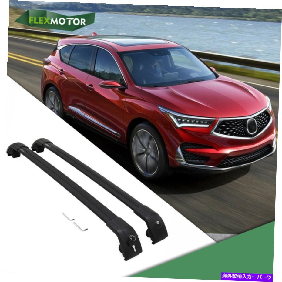 ルーフキャリア 2019-2022 Acura RDXルーフラックレールクロスバーに合わせてロック可能なクロスバーフィット Lockable Cross Bar Fit for 2019-2022 Acura RDX Roof Rack Rail Crossbar【並行輸入品】
