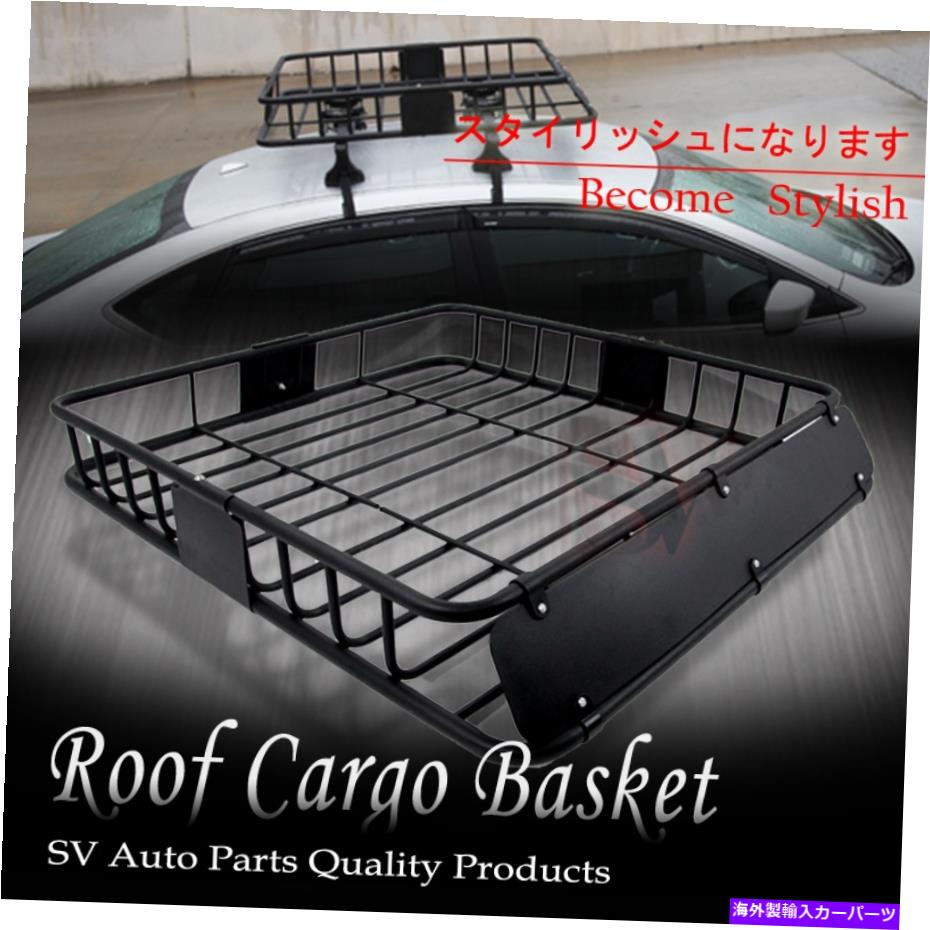 ルーフキャリア フォードピックアップ用のルーフバスケットクロスバートップマウントカーゴラックストレージキャリア Roof Basket Cross Bar Top Mount Cargo Rack Storage Carrier For Ford Pickup【並行輸入品】