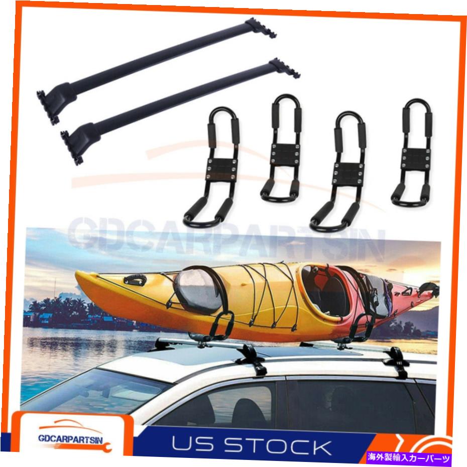 ルーフキャリア 2009-2015ホンダパイロットループラッククロスバーブラックカヤックラック For 2009-2015 Honda Pilot Roof Rack Cross Bar Black Kayak Rack【並行輸入品】