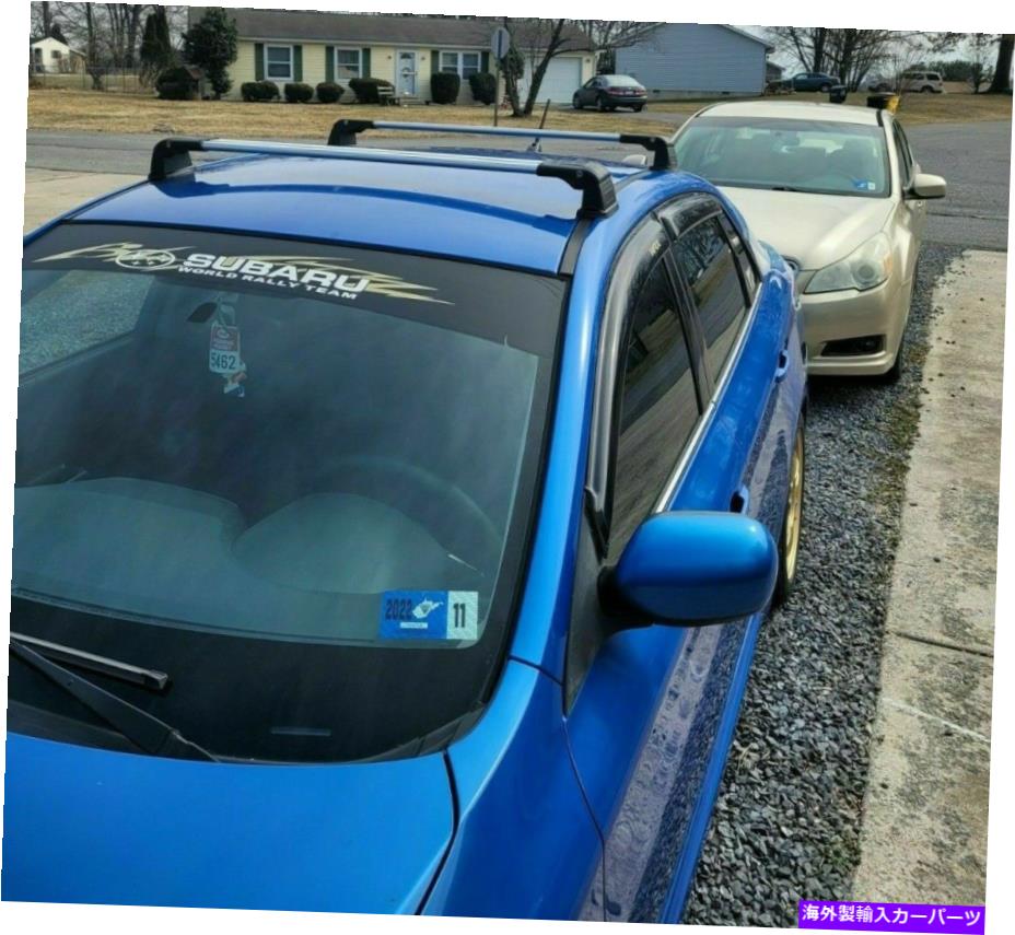 ルーフキャリア スバルインプレッサのシルバールーフラッククロスバー2008-2012 WRXセダン固定点 Silver Roof Rack Cross Bar for Subaru Impreza 2008-2012 WRX Sedan Fixed Point【並行輸入品】