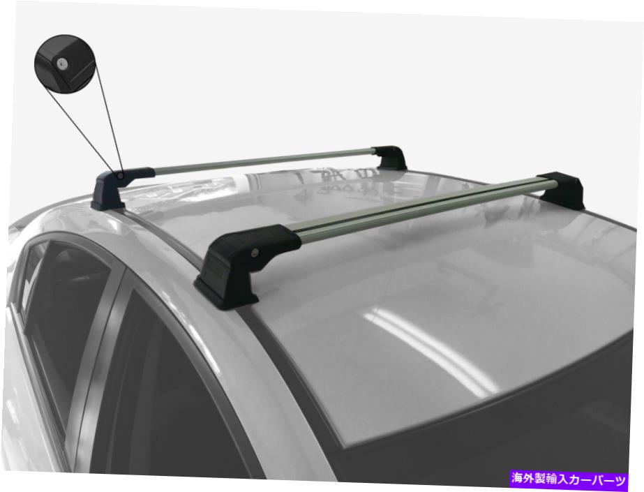 ルーフキャリア マツダのシルバールーフラッククロスバー3セダン4ドアGen 4 19-21固定点 Silver Roof Rack Cross Bar for MAZDA 3 Sedan 4 Doors GEN 4 19-21 Fixed Point【並行輸入品】