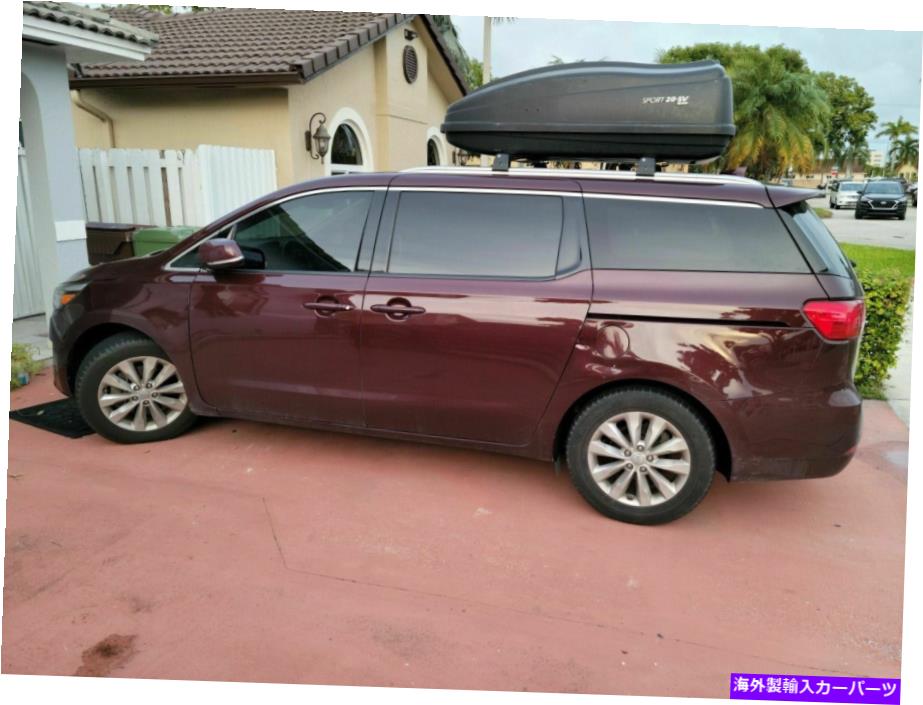 ルーフキャリア Kia Sedona 2016-2021 USモデルのシルバールーフラッククロスバー Silver Roof Rack Cross Bars For Kia Sedona 2016-2021 US MODEL【並行輸入品】