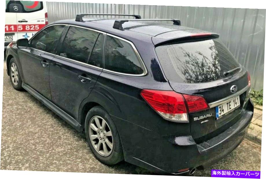ルーフキャリア スバルレガシーのルーフラックSTI固定ルーフラッククロスバーキットシルバー2009-2014 Roof Rack for Subaru Legacy STI Fixed Roof Rack Cross Bar Kit Silver 2009-2014【並行輸入品】
