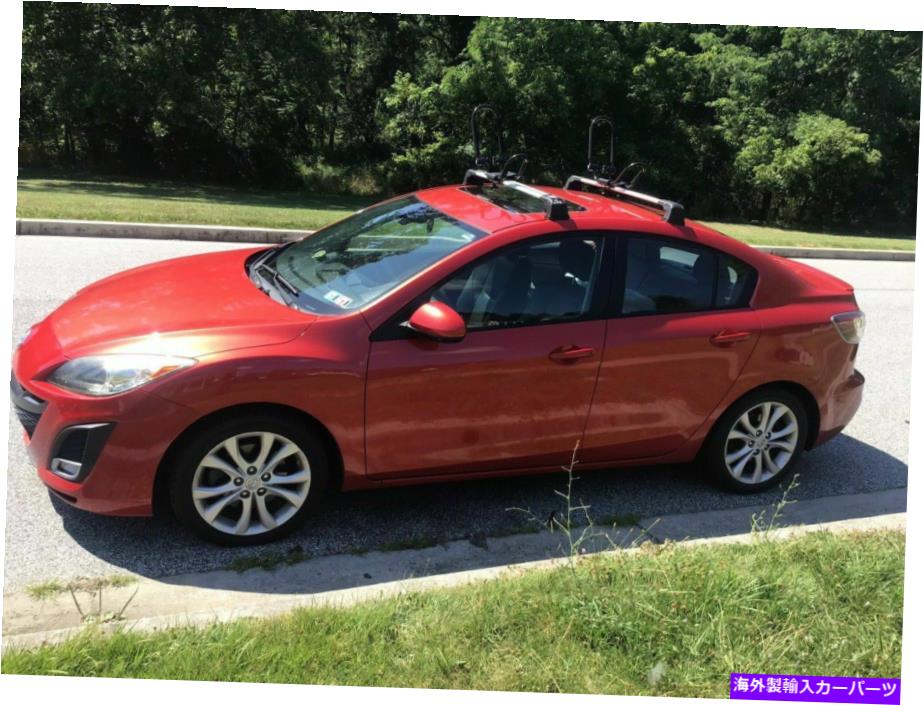 ルーフキャリア マツダのシルバールーフラッククロスバー3セダン4ドア2009-2014フィックスポイント Silver Roof Rack Cross Bar for MAZDA 3 Sedan 4 Doors 2009-2014 FIX POINT【並行輸入品】