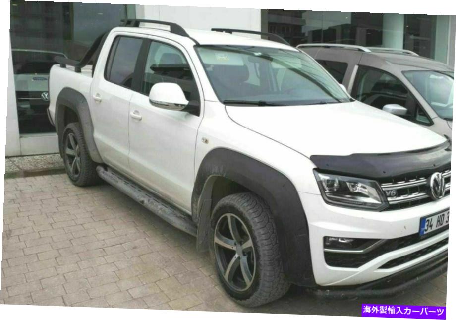 ルーフキャリア フォルクスワーゲンアマロック2010年のルーフラックサイドレールバーブラック Roof Rack Side Rail Bar Black For VOLKSWAGEN AMAROK 2010-Up【並行輸入品】