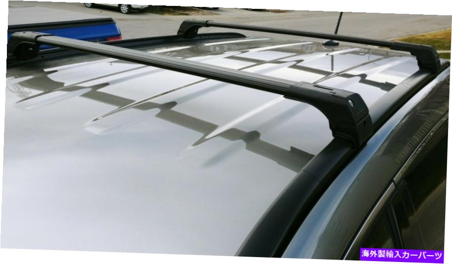 ルーフキャリア ヒュンダイコナ2022-の黒いルーフラッククロスバー - Black Roof Rack Cross Bars For Hyundai Kona 2022-【並行輸入品】