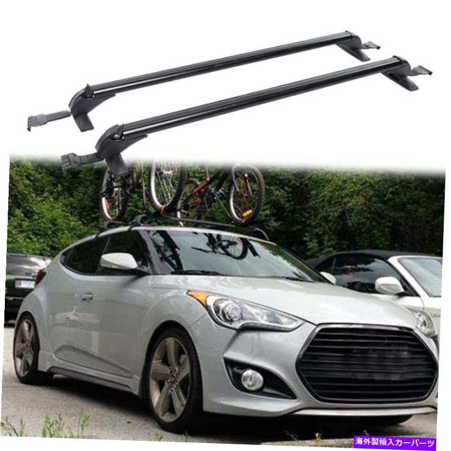 ルーフキャリア ヒュンダイヴェロスターカートップルーフラッククロスバー貨物荷物キャリアのためのロックw/ lock for HYUNDAI Veloster Car Top Roof Rack Cross Bar Cargo Luggage Carrier w/ Lock【並行輸入品】