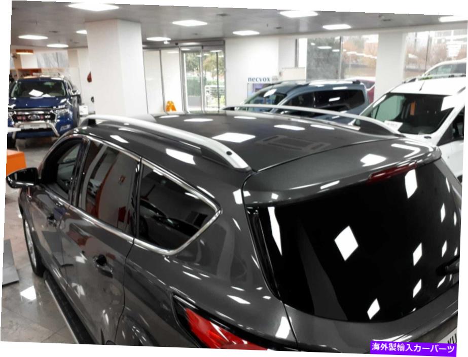 ルーフキャリア フォードエスケープルーフレール荷物荷物ポートラックバーシルバー2013-2019に適しています FIT FOR FORD ESCAPE Roof Rails Luggage Port Rack Bar Silver 2013-2019【並行輸入品】
