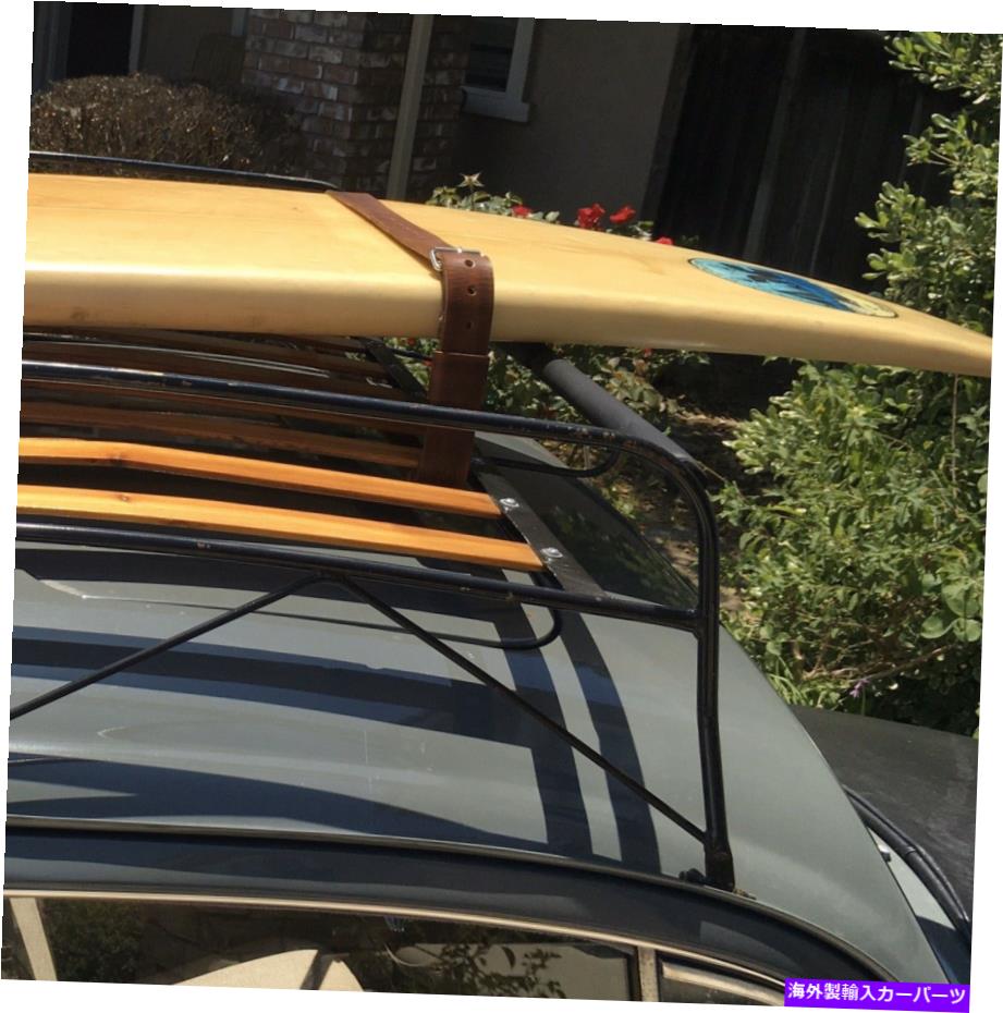 ルーフキャリア 革のルーフラックストラップ /タイダウン（1ペア）。クラシック、VW、ホットロッド、ショーカー Leather Roof Rack Straps / Tie Downs ( 1 Pair). Classic, VW, Hot Rods, Show Cars【並行輸入品】