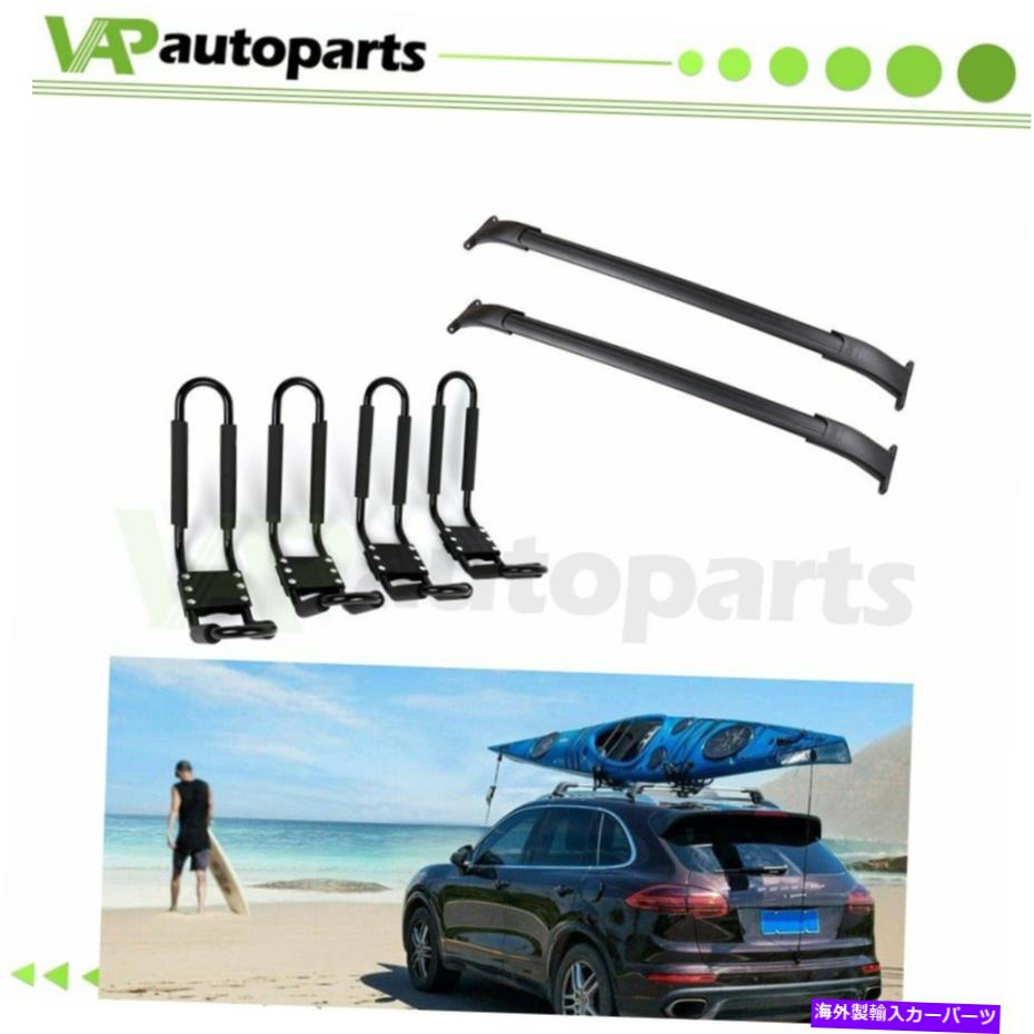 ルーフキャリア 15-2020キャデラックシボレーGMCラバールーフトップラックラッククロスバー +カヤック For 15-2020 Cadillac Chevrolet GMC rubber Roof Top Rack rack cross bar + kayak【並行輸入品】