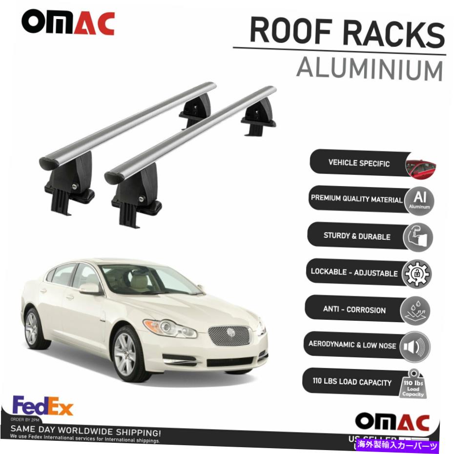 ルーフキャリア ジャガーXF（x250）セダンの滑らかなルーフラッククロスバー荷物キャリア2009-2015 Smooth Roof Rack Cross Bar Luggage Carrier For Jaguar XF (X250) Sedan 2009-2015【並行輸入品】