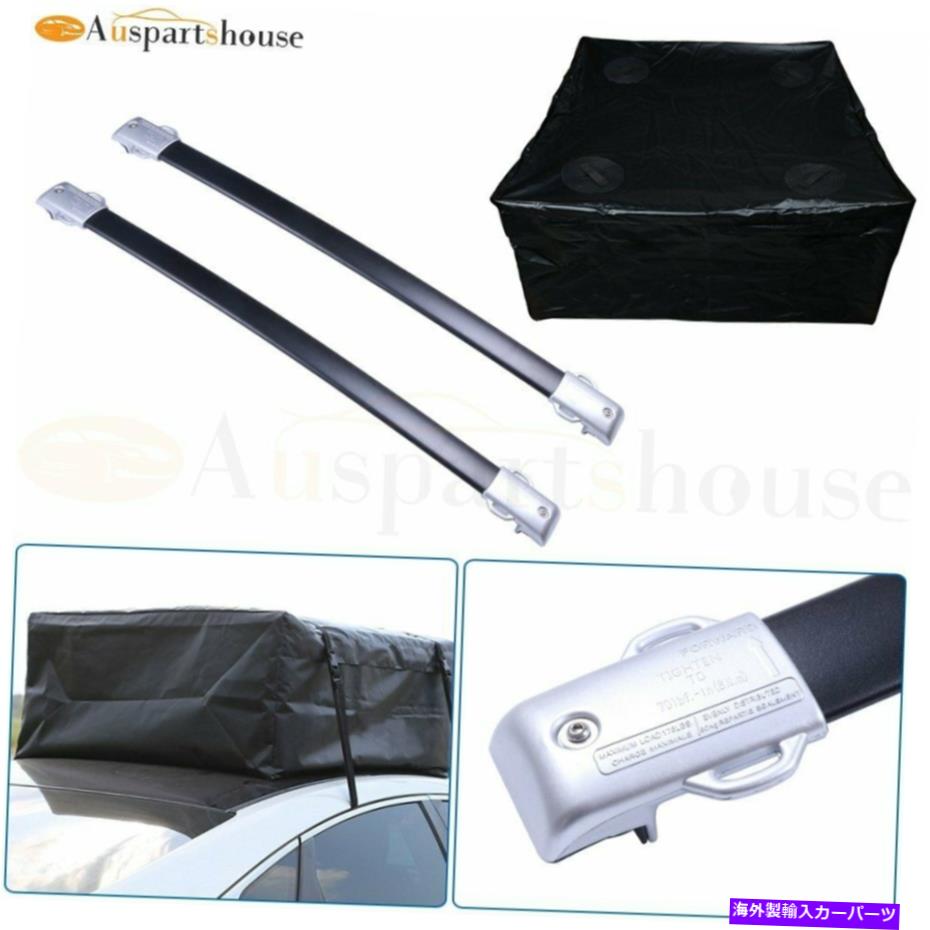 ルーフキャリア レクサスのルーフバッグ付きルーフラッククロスバーGX460 4.6L 2010-2021ブラック Roof Rack Cross Bars With Roof Bag For Lexus GX460 4.6L 2010-2021 Black【並行輸入品】