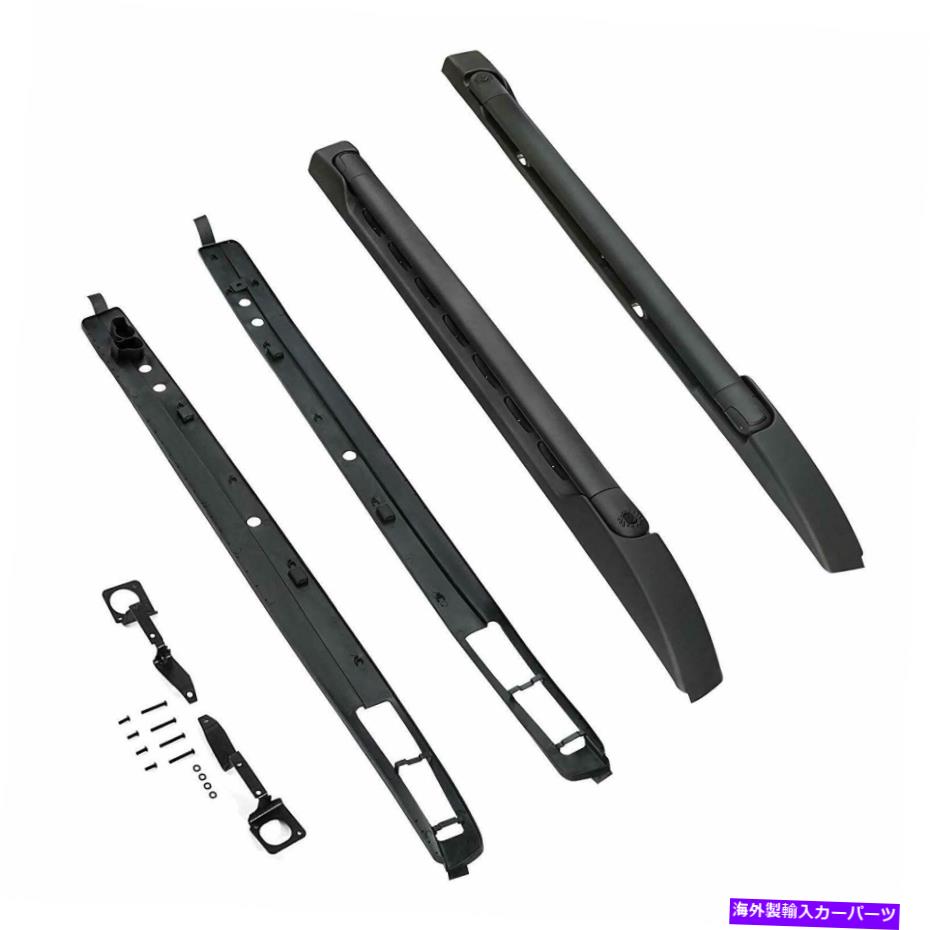 ルーフキャリア 2005-2019トヨタタコマダブルキャブルーフラックアルミニウムクロスバーサイドレール For 2005-2019 Toyota Tacoma Double Cab Roof Rack Aluminum Cross Bar Side Rails【並行輸入品】