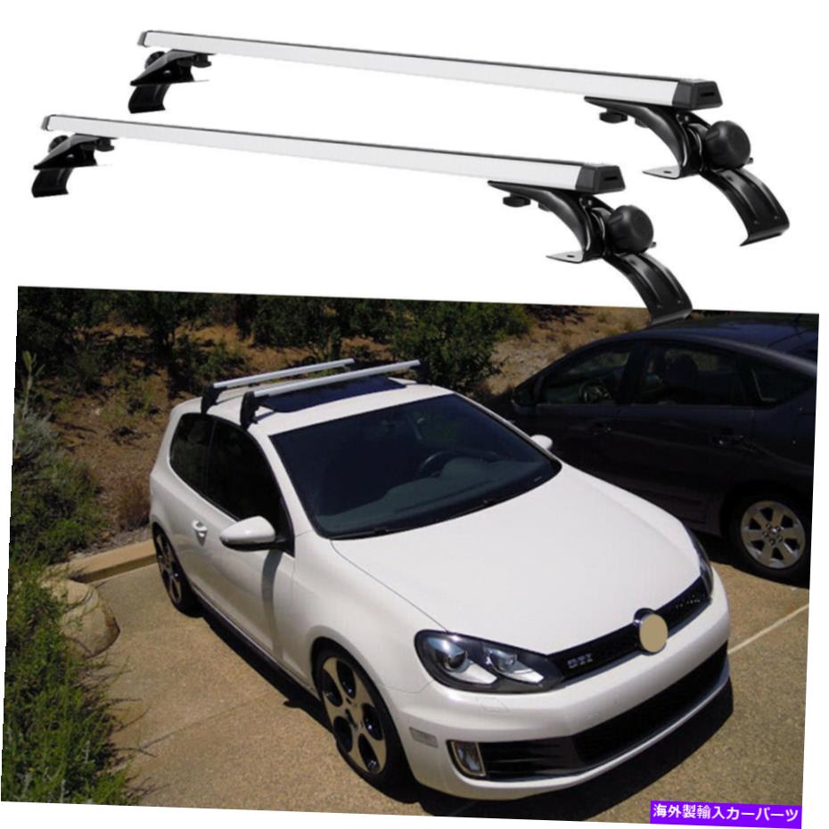 ルーフキャリア ルーフラッククロスバー貨物荷物キャリアアルミニウム用VWジェッタMK6 46 \