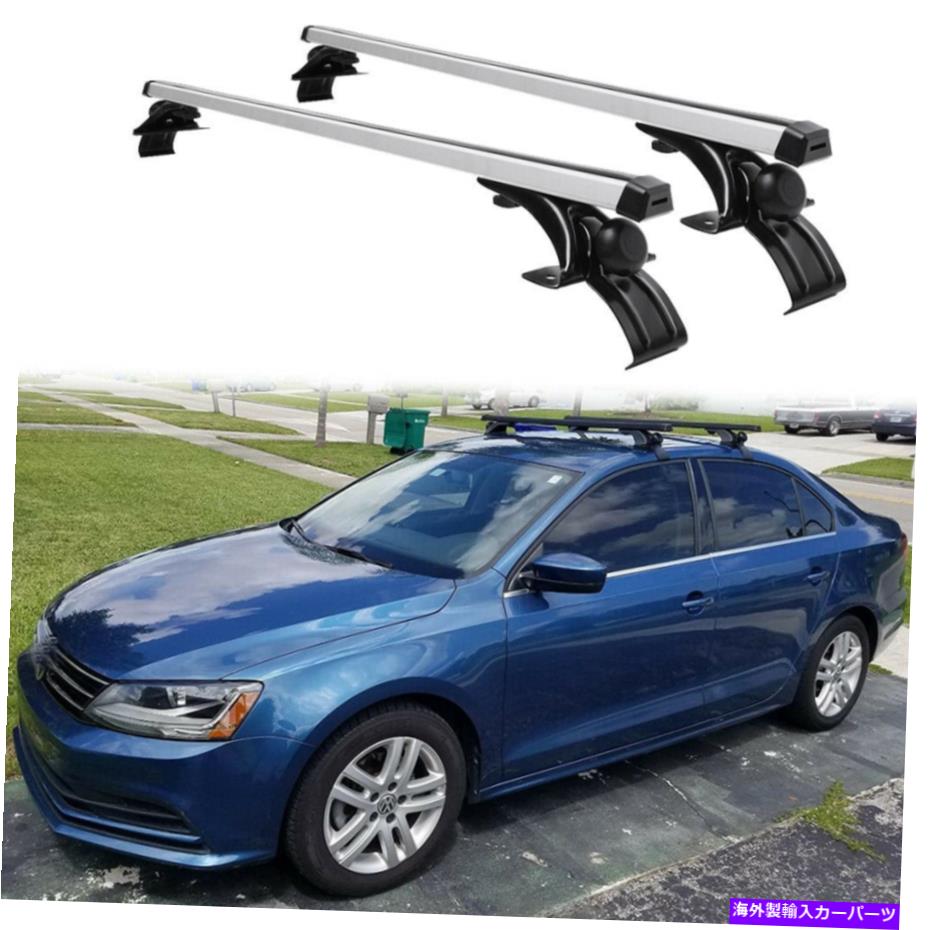 ルーフキャリア VWフォルクスワーゲンウサギジェッタゴルフカートップルーフラッククロスバー荷物キャリア for VW VOLKSWAGEN Rabbit Jetta Golf Car Top Roof Rack Cross Bar Luggage Carrier【並行輸入品】
