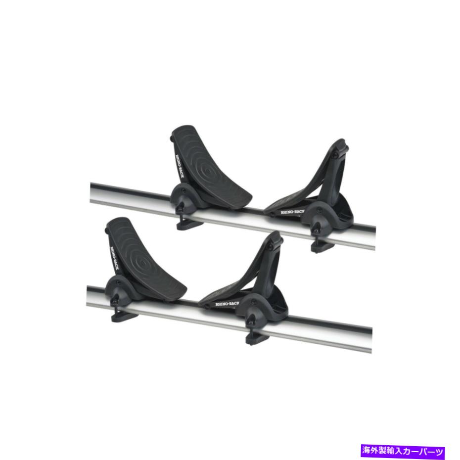ルーフキャリア Rhino-rack 570ユニークなバックルプロテクターを備えたカヤックキャリアの普遍的なサイドロード Rhino-Rack 570 Universal Side Loading Kayak Carrier with Unique Buckle Protector【並行輸入品】