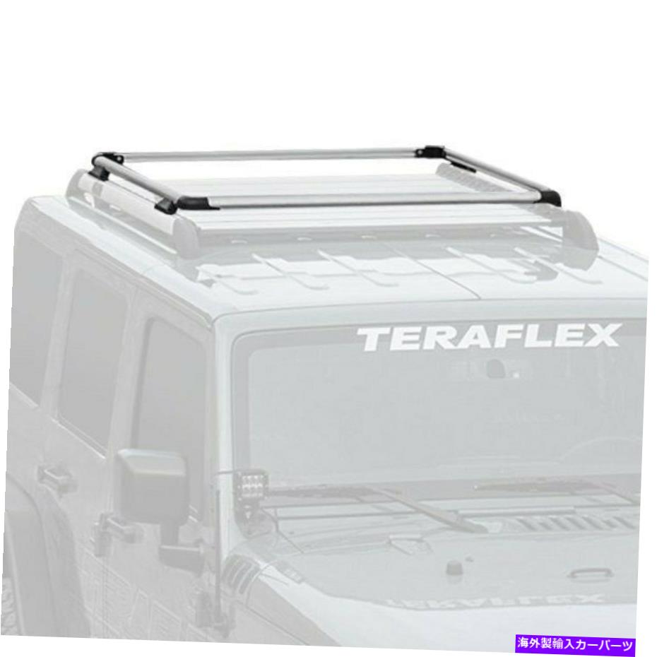 ルーフキャリア Jeep Wrangler JK 2018 Teraflex 4722070 Nebo Silver Roof Rack Raised Rail Kit用 For Jeep Wrangler JK 2018 TeraFlex 4722070 Nebo Silver Roof Rack Raised Rail Kit【並行輸入品】
