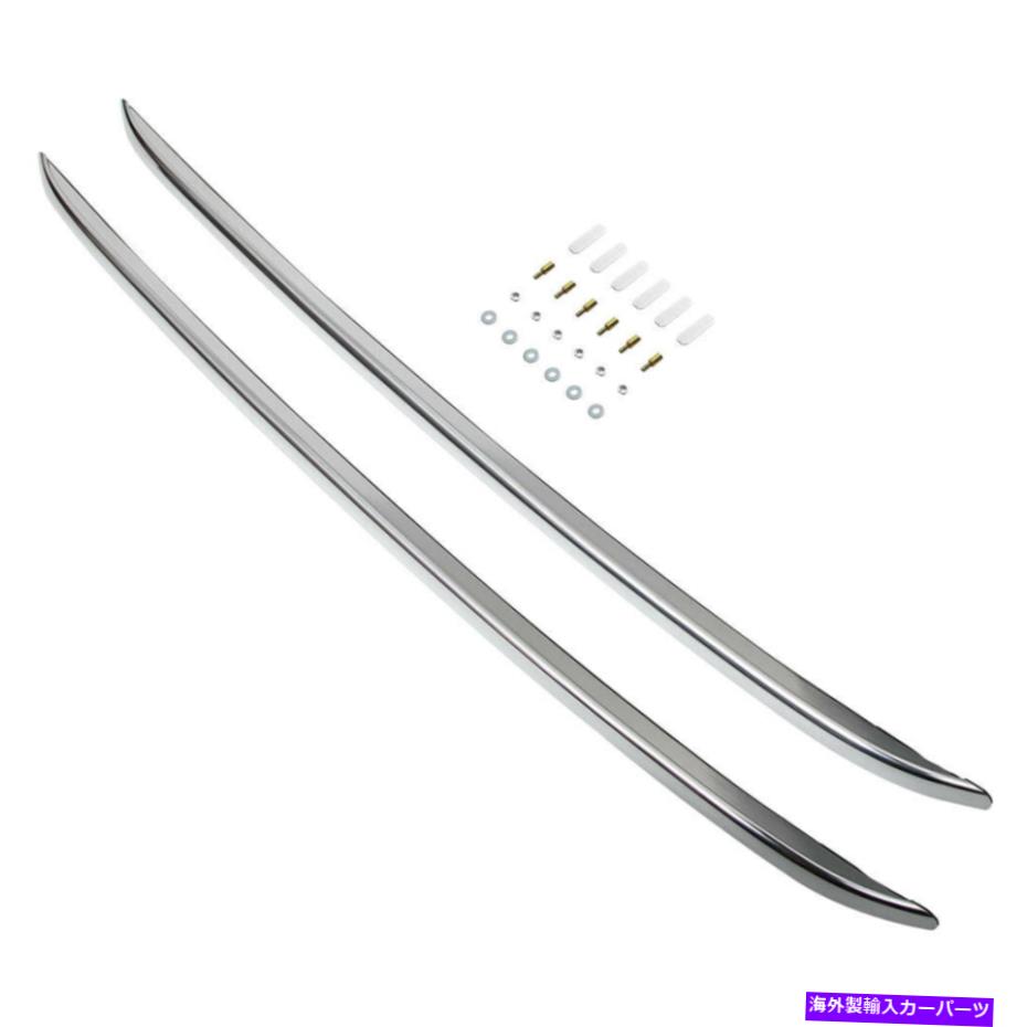 ルーフキャリア シルバーアルミニウム磨かれた荷物クロスバールーフラックレールAcura RDX 2012-18 Silver Aluminum Polished Baggage Cross Bar Roof Racks Rail for Acura RDX 2012-18【並行輸入品】
