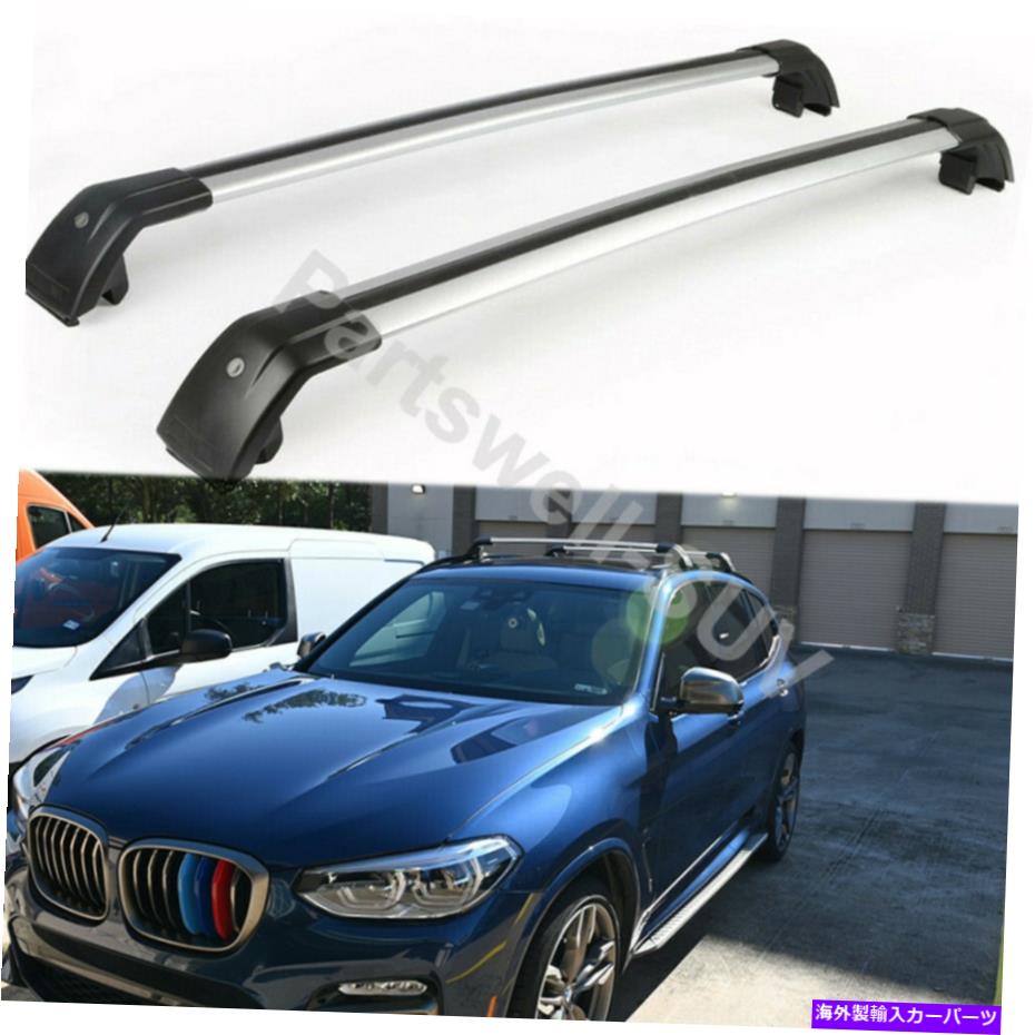 ルーフキャリア 2PCSロック可能な屋根クロスクロスバーレール荷物ラックBMW X3 2018-2021にフィット 2Pcs Lockable roof crossbar cross bar rail Luggage Rack fit for BMW X3 2018-2021【並行輸入品】